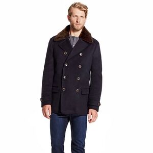 Vince Camuto Men's Navy Coat Size L US